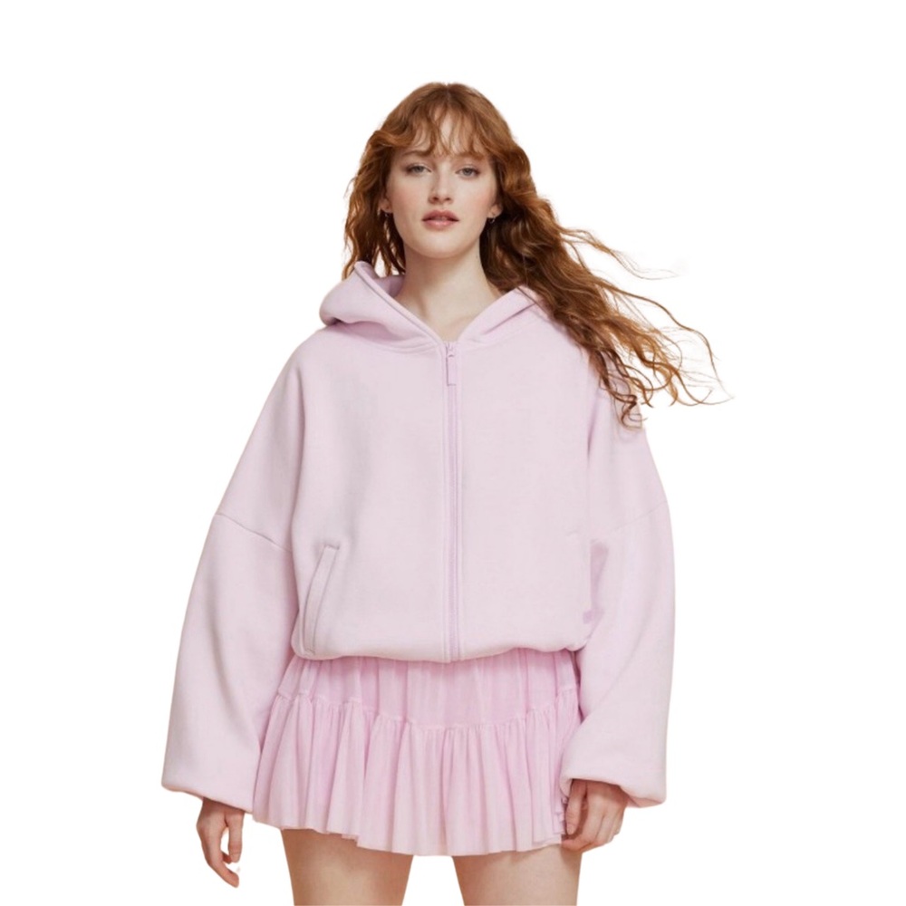 Blogilates Pink Zip-Up Hoodie